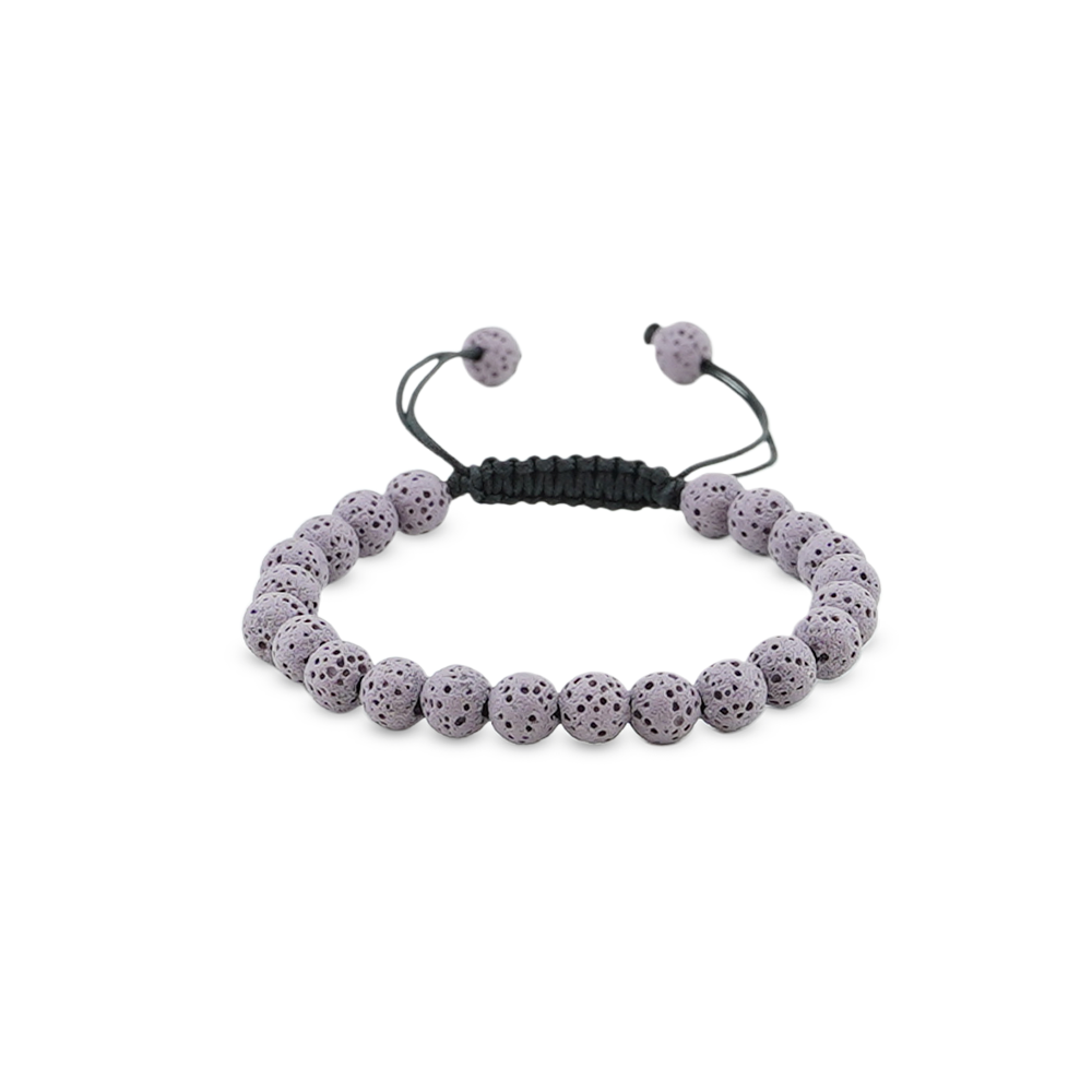 Bracelet Pure Lava Gris mauve femme
