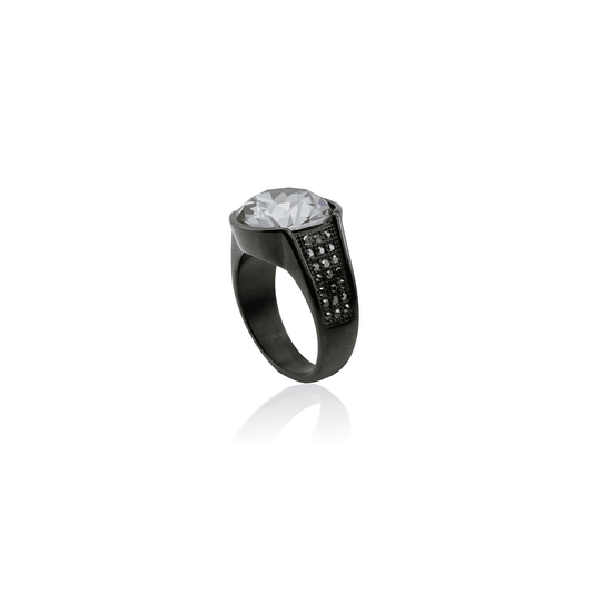 Bague Noir Nuit Brillante