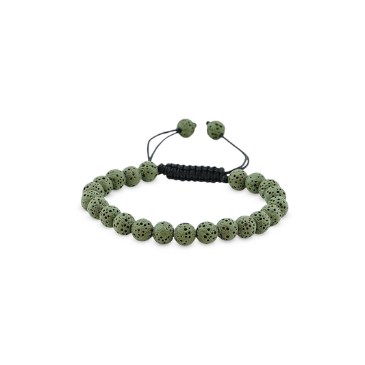 Bracelet Pure Lava vert militaire Femme