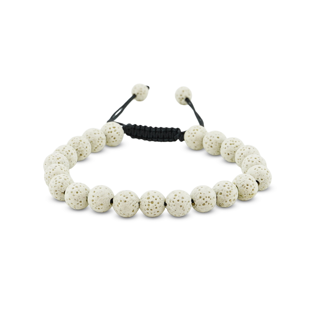 Bracelet Pure Lava blanc teinté
