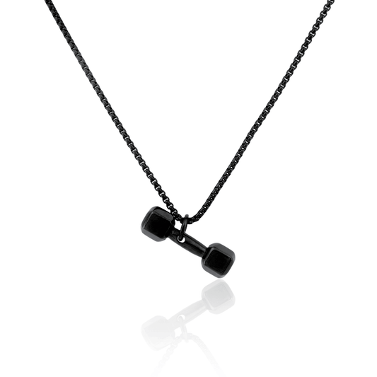 Collier Haltères Noir