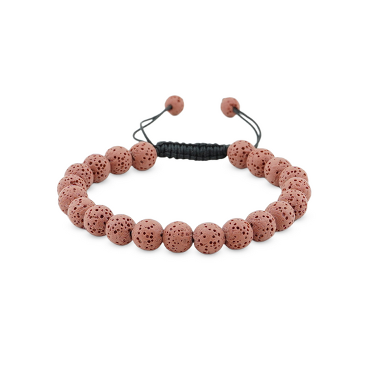 Bracelets Pure Lava rose-rouge