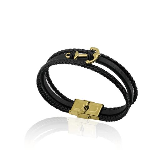 Bracelet Marine Noir-Gold