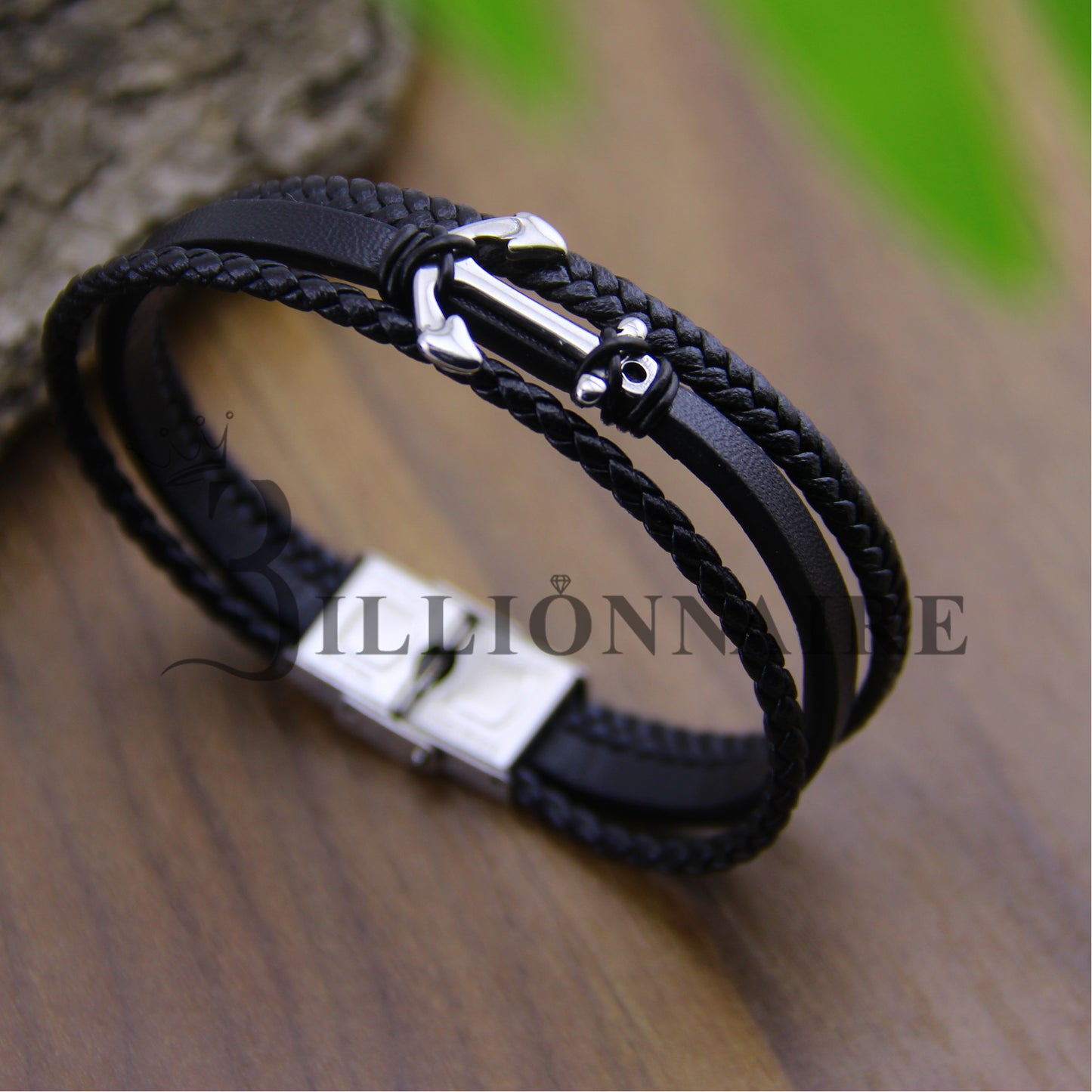 Bracelet Marine Noir-Silver