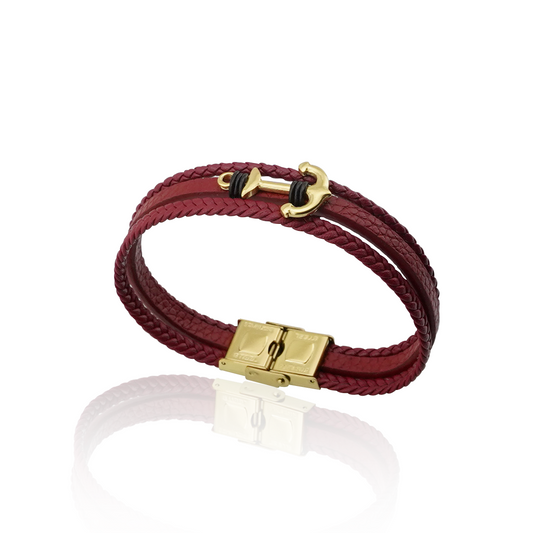 Bracelet Marine Rouge Doré