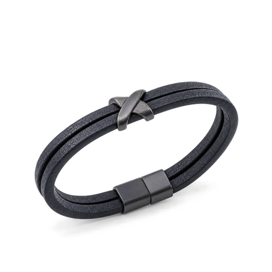 Bracelet Nœud Obsidienne