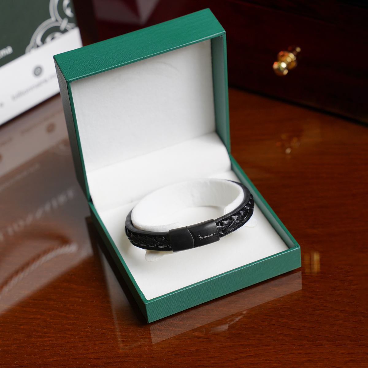 Bracelet Élite Noir – Tressage Signature