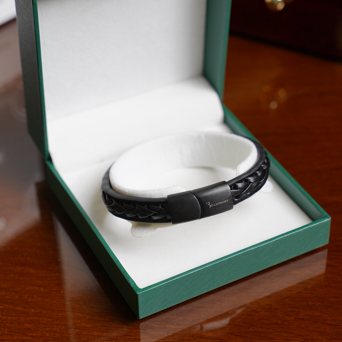 Bracelet Élite Noir – Tressage Signature