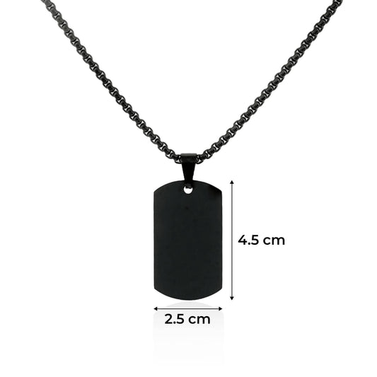 Collier Charme Rectangulaire