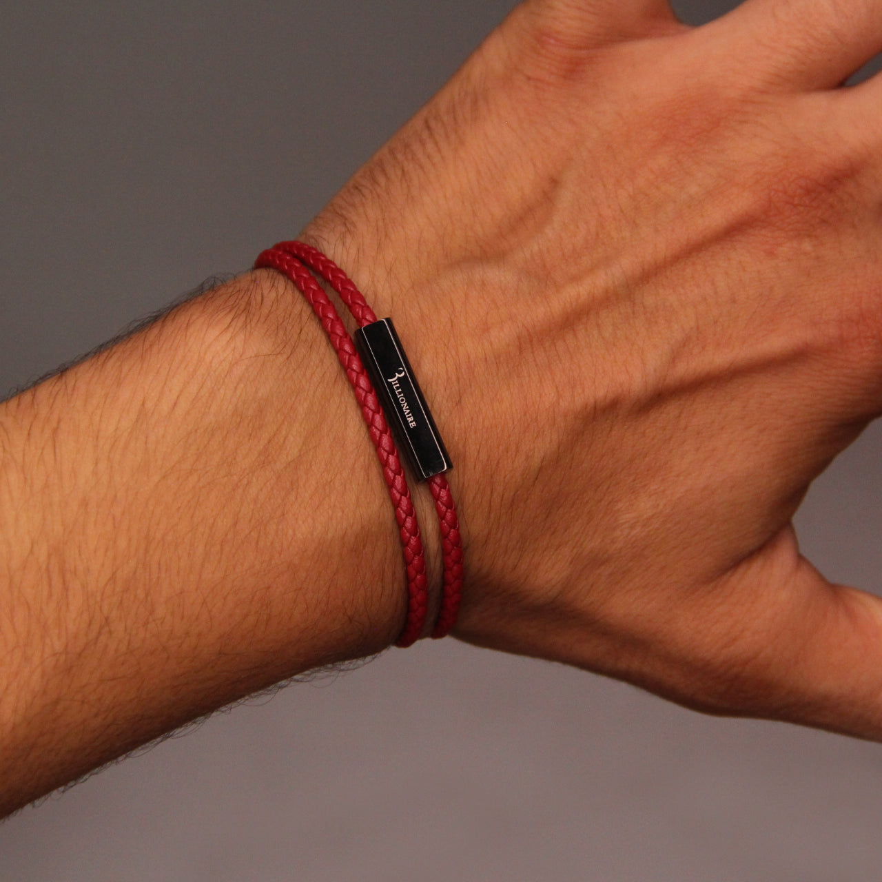 BRACELET DOUBLE TOUR ROUGE