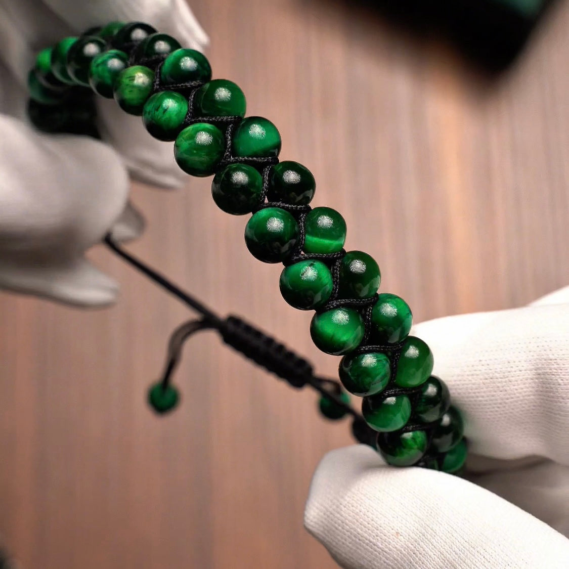 Bracelet en pierre Green Titan